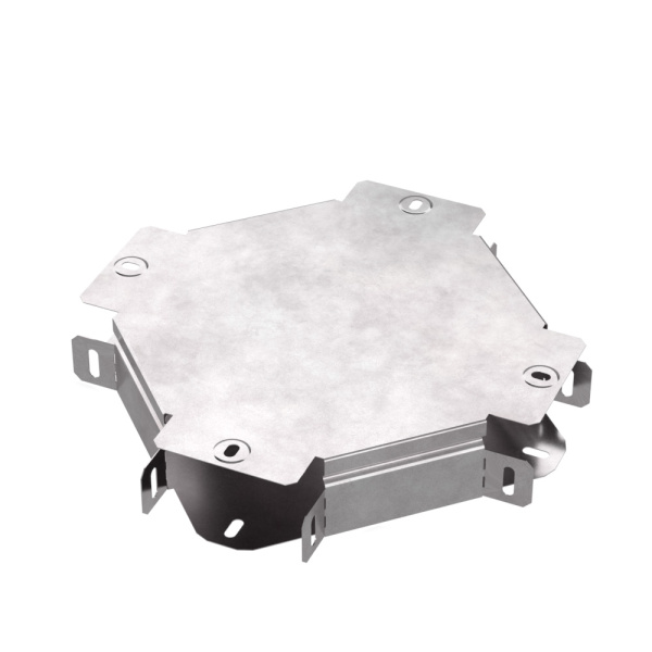 Ответвитель Х-образный с крышкой Стандарт 100х50 Промрукав