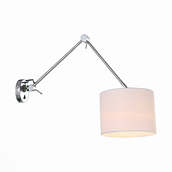 Бра Хром/Белый E27 1*60Вт (из 2-х коробок) SL460.101.01 ST LUCE