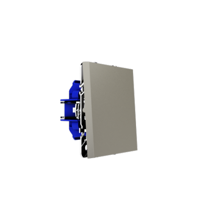 Перекрестный переключатель встраиваемый Voltum S70 одноклавишный 10А, (шелк)
