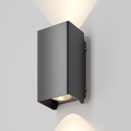 Настенный светильник (бра) 8Вт 3000К Черный IP54 Shell O570WL-L10B3K Outdoor Maytoni