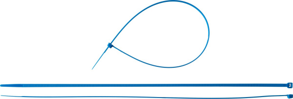Кабельные стяжки синие КС-С1, 4.8 x 400 мм, 100 шт, нейлоновые, Профессионал ЗУБР