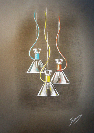 Подвесной светильник 1*E27 60Вт Красный IP20 California P536PL-01R Maytoni