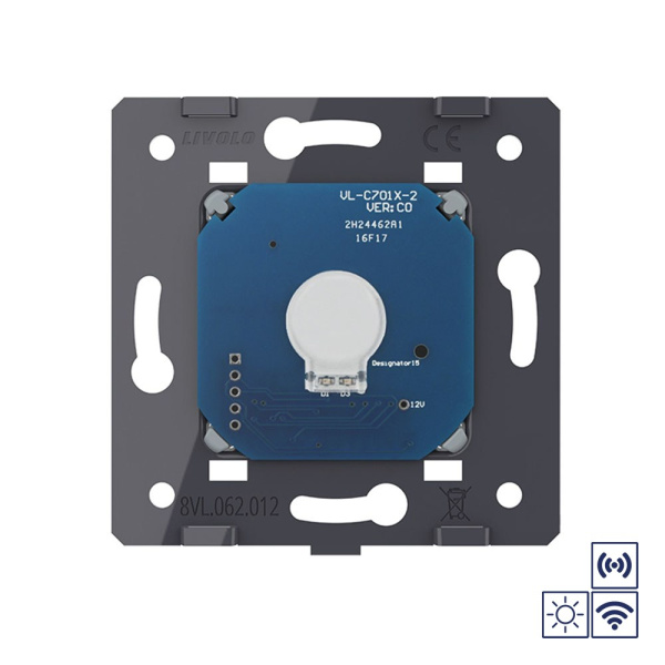 Сенсорный импульсный радиоуправляемый выключатель 1 клавиша (механизм) Livolo