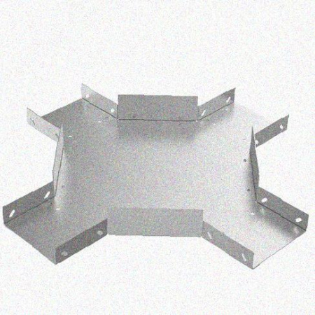 Лоток крестообразный замковый перфорированный КМЗ 500х60 УХЛ1, горячее цинкование, S1,5