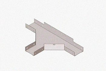 Лоток тройниковый глухой ОТГ 100х50 УХЛ1, горячее цинкование, S1,0