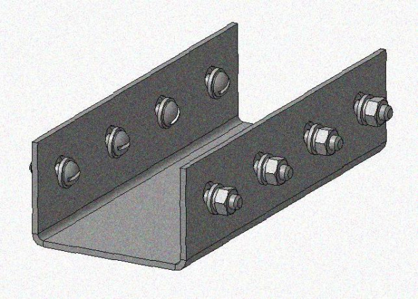 Соединитель стоек СС-св, без покрытия, S2,5