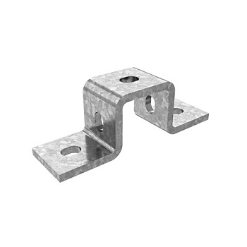 Прямоугольная скоба для СТРАТ-профиля 41х41 мм, толщ. 6,0 мм, гор. цинк Ostec