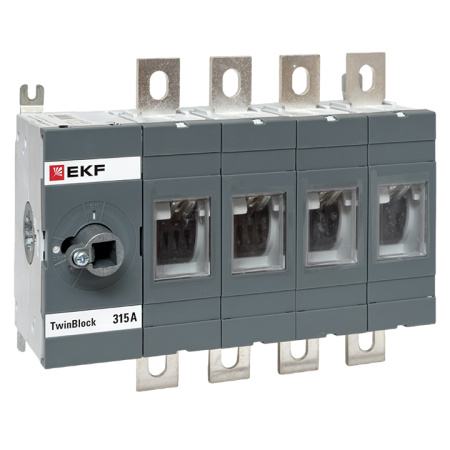 Рубильник 315A 4П без рукоятки управления TwinBlock EKF