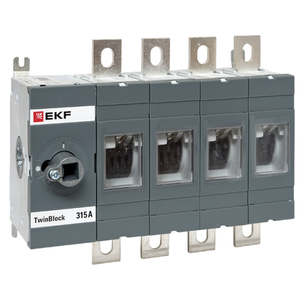 Рубильник 315A 4П без рукоятки управления TwinBlock EKF