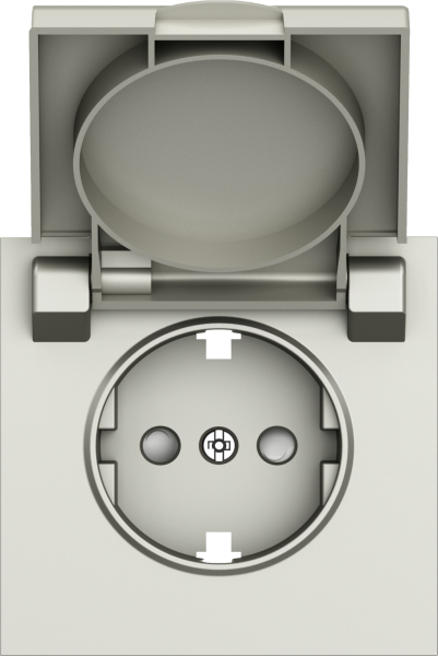Donel S08 шампань накладка для розетки Schuko с заземлением, с крышкой, 16A 250 В~, серия DB