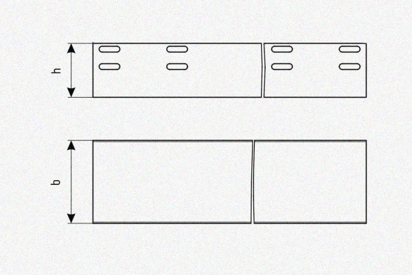 Лоток глухой ЛМГ 80х80х2000 УТ1,5, горячее цинкование, S0,8