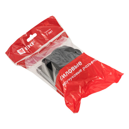 Роз, (колодка) одномест, с защит, крышкой каучуковая 230В 2P+PE 16A IP44 Марс EKF