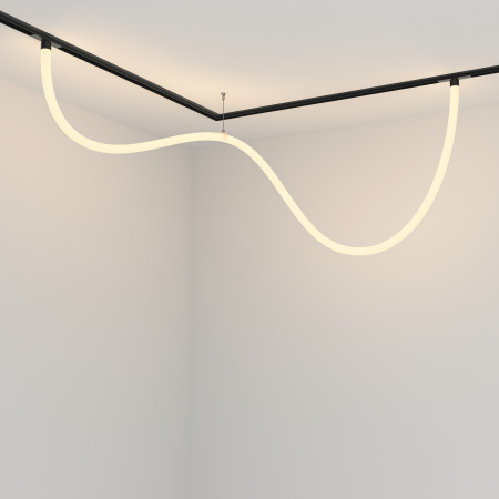 Трековый подвесной светильник LED 50Вт Черный IP20 Magnetic track system Exility TR101-2-50W3K-B Technical Maytoni