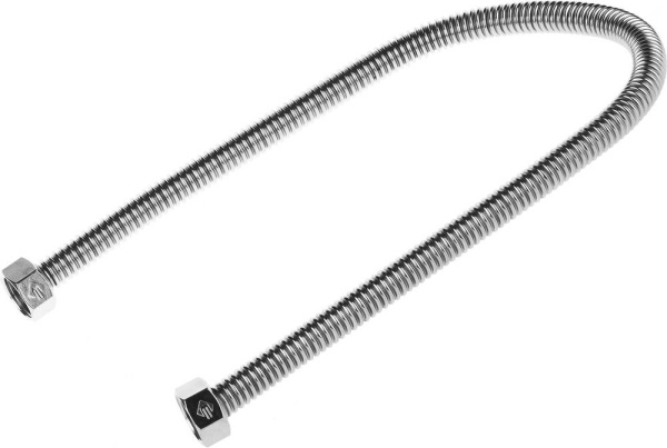 Подводка "ЭКСПЕРТ" сильфонная из нержавеющей стали, для воды, г/г (гайка-гайка), 1/2", 0,6м ЗУБР