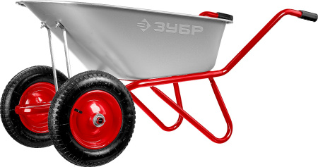 Садово-строительная двухколесная тачка Т-21 90 л 180 кг ЗУБР