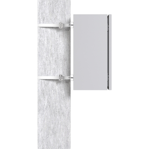 Комплект крепления на столб монтажной полосой (ширина шкафа до 400 мм) Basic EKF