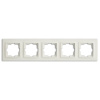 Despina Рамка универсальная 5 мест . Белый IP20 Mono