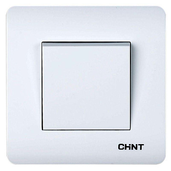 Выключатель 1-клавишный проходной 10А 250В CHINT