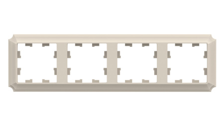 ATLASDESIGN ANTIQUE 4-постовая РАМКА, универсальная, БЕЖЕВЫЙ Schneider Electric