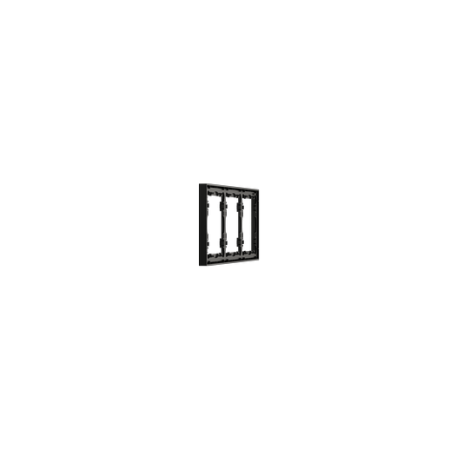 Рамка пластиковая Voltum S70 на 3 поста, (черный матовый)