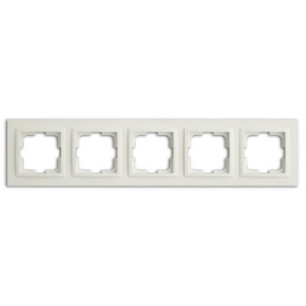 Despina Рамка универсальная 5 мест . Белый IP20 Mono