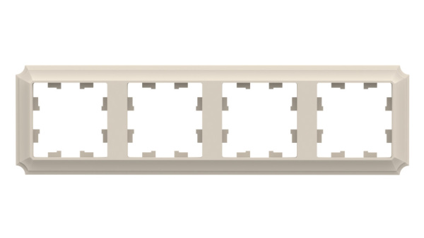 ATLASDESIGN ANTIQUE 4-постовая РАМКА, универсальная, БЕЖЕВЫЙ Schneider Electric