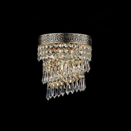 Бра 1*E14 60Вт Золото Антик IP20 Cascade DIA522-WL-01-G Maytoni