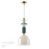 Подвес E14 1*40W CANDY золото/разноцветн./керамика/стекло D ODEON LIGHT