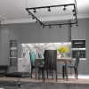 Трехфазный трековый св/д св-к IP20 LED 4000K 10W 100-265V черный/хром KNOF NOVOTECH