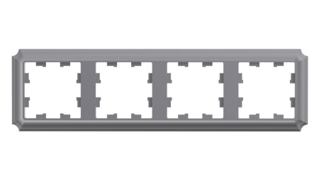 ATLASDESIGN ANTIQUE 4-постовая РАМКА, универсальная, СТАЛЬ Schneider Electric