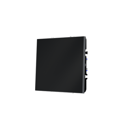 Выключатель с самовозвратом встраиваемый Voltum S70 одноклавишный 10А, (графит)