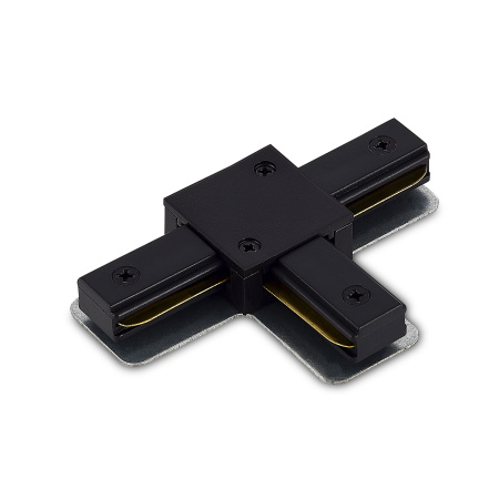 Donel T-образный токопроводящий соединитель для шинопровода, черный, пластик, 106х69 мм, серия: DN01