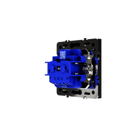Розетка встраиваемая Voltum S70 с заземлением 16А, (черный матовый)
