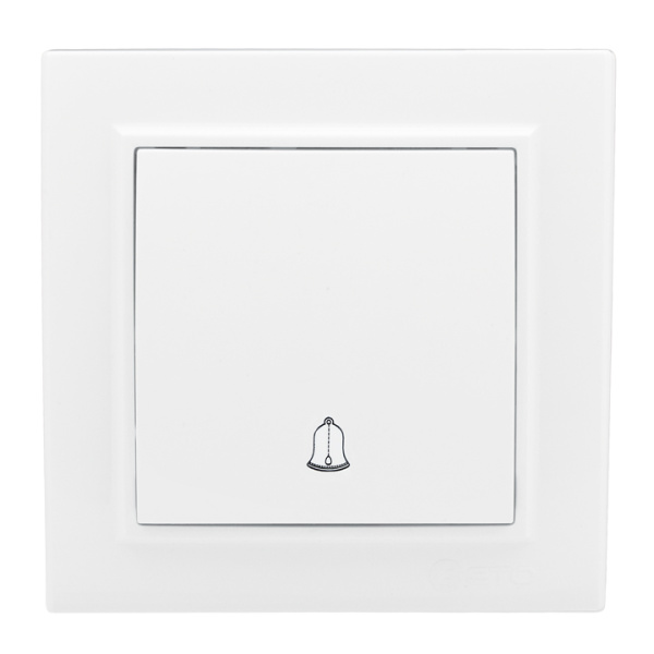 Минск Кнопка звонка СП, , 10А, белый EKF