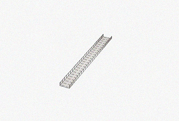 Лоток замковый перфорированный ЛМЗ 100х85х3000 УХЛ1, горячее цинкование, S1,5