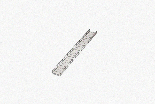 Лоток замковый перфорированный ЛМЗ 100х85х3000 УХЛ1, горячее цинкование, S1,5