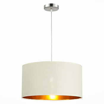 Светильник подвесной Никель/Белый, Серебристый E27 1*40Вт SLE300553-01 EVOLUCE