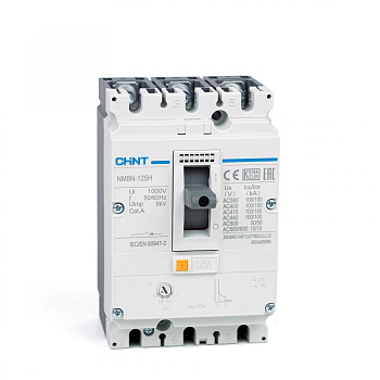 Выключатель автоматический NM8N-125R TM 3П 100А 150кА с рег. термомаг. расцепителем CHINT