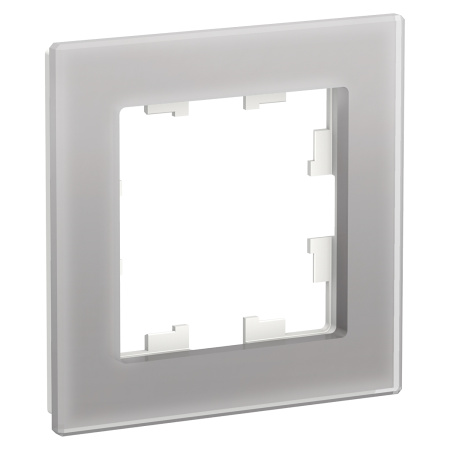 ATLASDESIGN NATURE Рамка универсальная 1-м стекло алюминий IP20 Schneider Electric