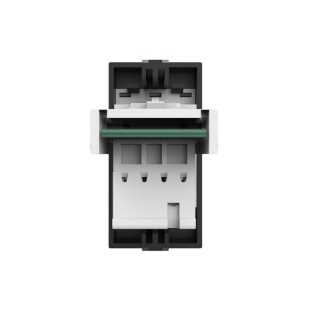 Телефонная розетка черная (механизм) Livolo