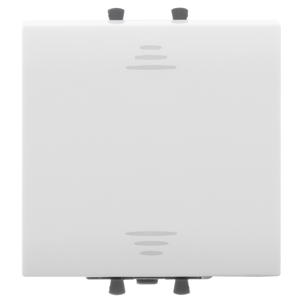 Выключатель одноклавишный модульный, "Avanti", "Белое облако", 2 модуля DKC