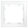 Рамка стеклянная Voltum S70 на 1 пост, (белый, матовый, стекло)