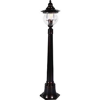 Светильник садово-парковый Feron PL596 столб 60W 230V E27, коричневый