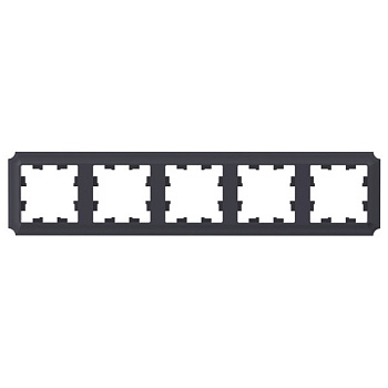 ATLASDESIGN ANTIQUE 5-постовая рамка, универсальная, карбон Systeme Electric