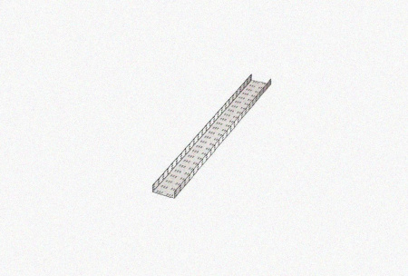 Лоток замковый перфорированный ЛМЗ 100х80х3000 УХЛ1, горячее цинкование, S2,0