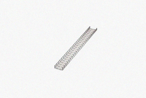 Лоток замковый перфорированный ЛМЗ 100х80х3000 УХЛ1, горячее цинкование, S2,0