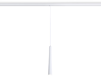 Светильник светодиодный трековый подвесной для шинопровода Magnetic GL4350 WH белый IP20 6W 4200K 48V 24° D40*H300 Ambrella Light