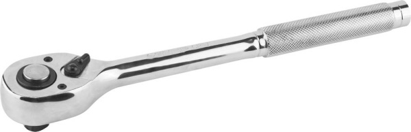 Трещотка для торцовых головок "Мастер", Сr-V сталь, 72 зубца, цельнометаллическая, 1/2" ЗУБР