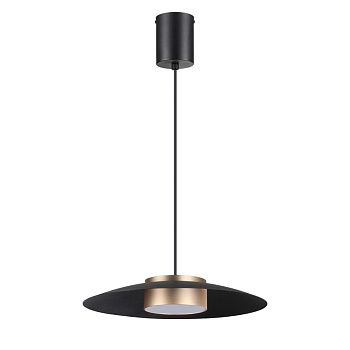 Св-к накл.св/д,провод 2м IP20 LED 4000K 18W 220-240V черный/золото PILZ NOVOTECH