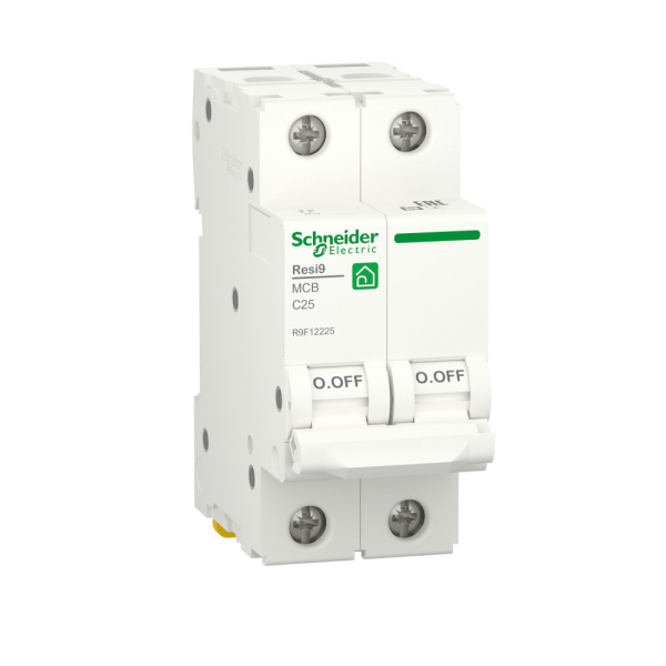 Выключатель автоматический ВА 2П 25А С 6кА RESI9 Schneider Electric